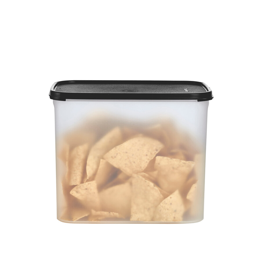 tupperware modular mates rechteckige 4er-packung vorratsbehälter tiefschwarz