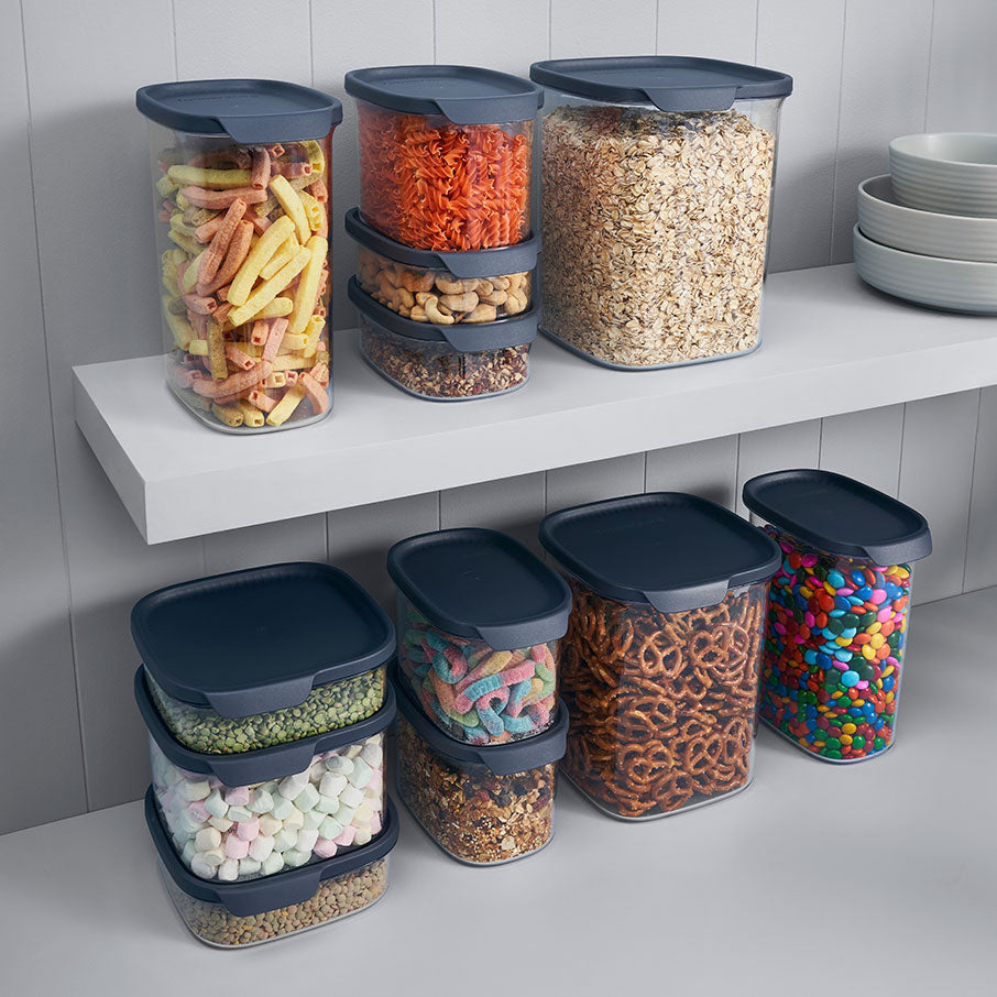 tupperware ultra clear oval 7-teiliges set cosmos verschlüsse
