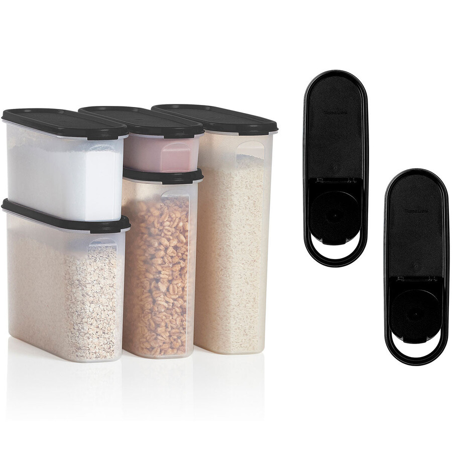 tupperware modular mates super oval set tiefschwarz