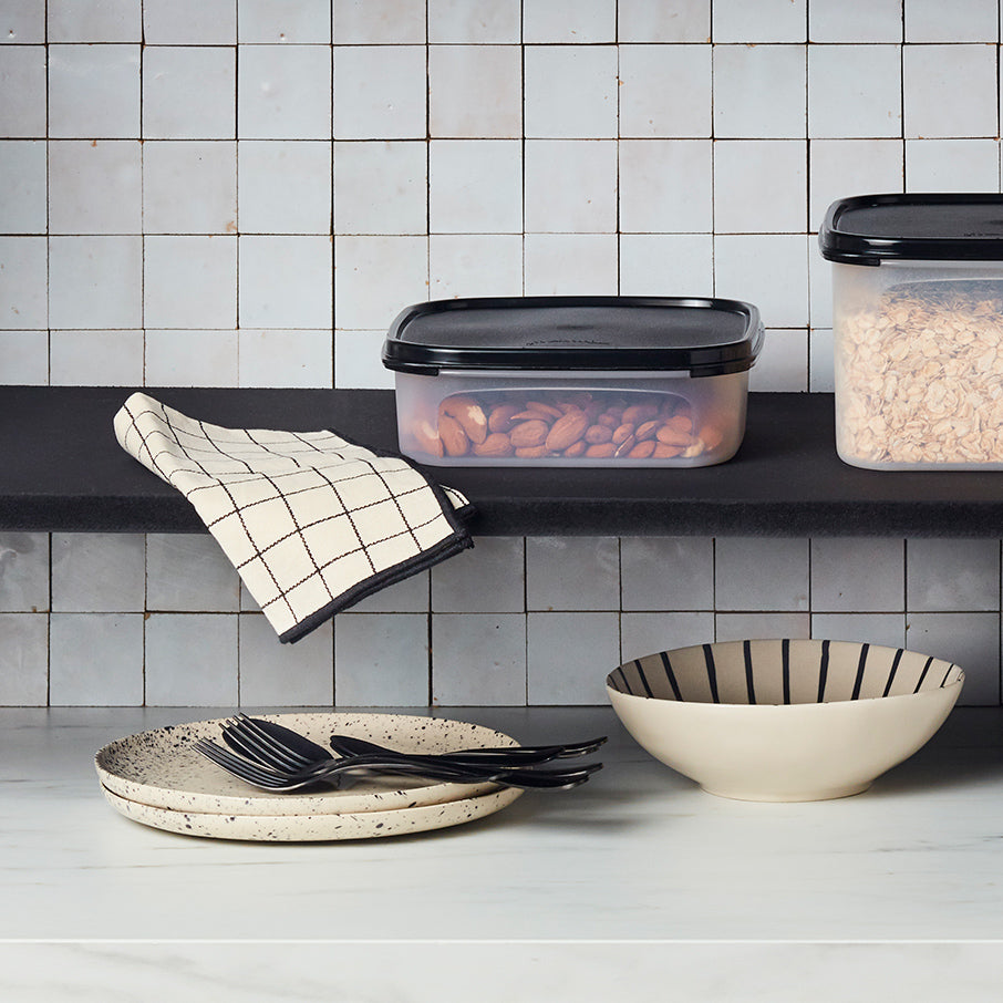 tupperware modular mates quadrat 1 vorratsbehälter tiefschwarz