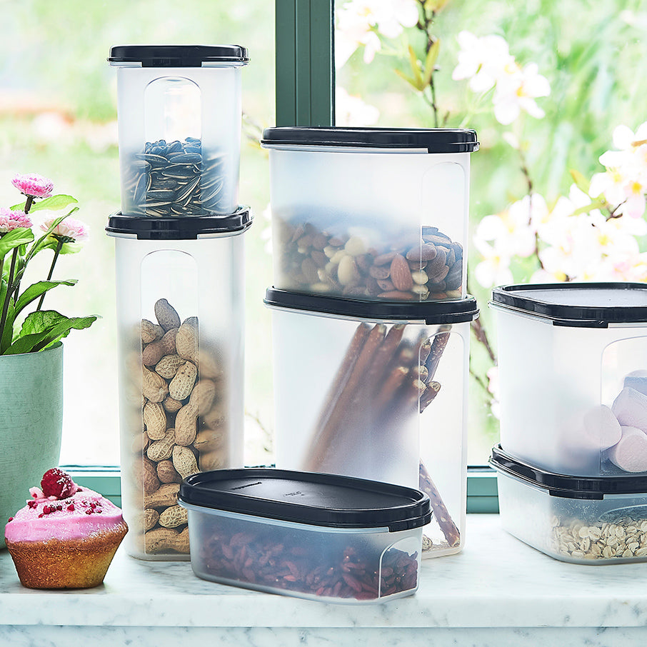 tupperware modular mates oval 1 vorratsdose tiefschwarz