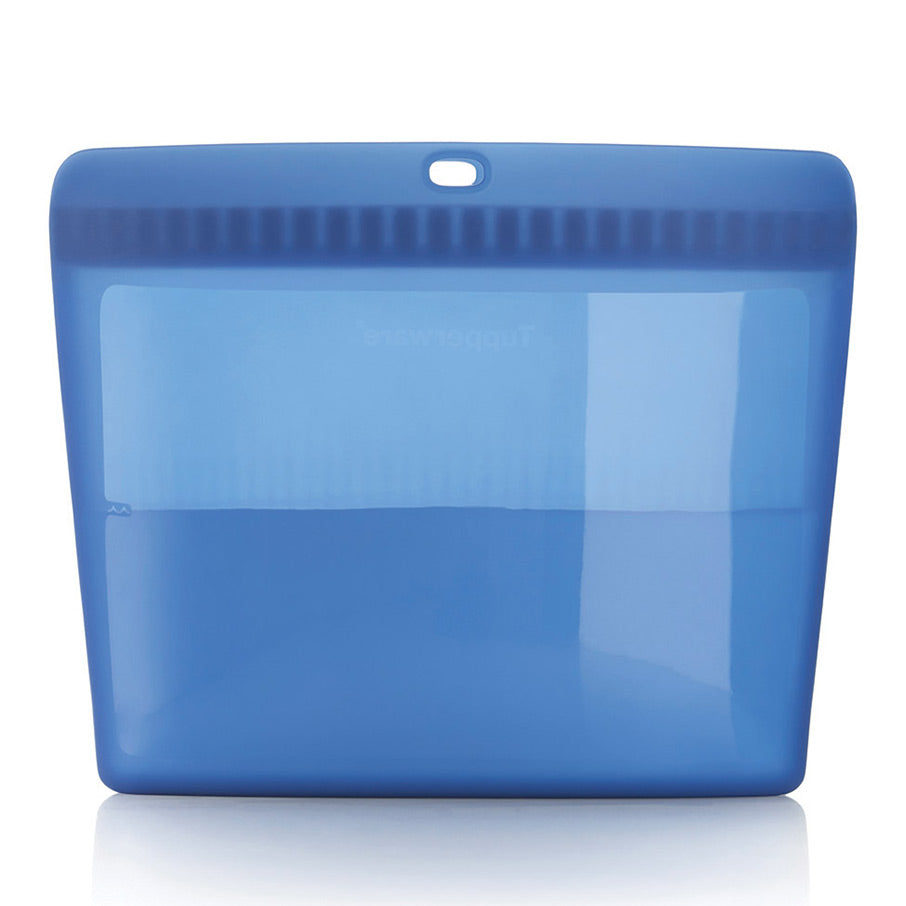 ultimativer silikon-standbeutel groß transparentes basic-blau