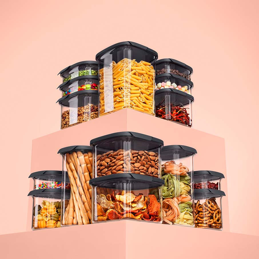tupperware ultra clear square 3¼ tassen 825 ml cosmos verschluss