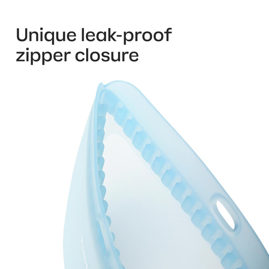 ultimative schlanke silikontasche mittelgroß transparentes aquamarin