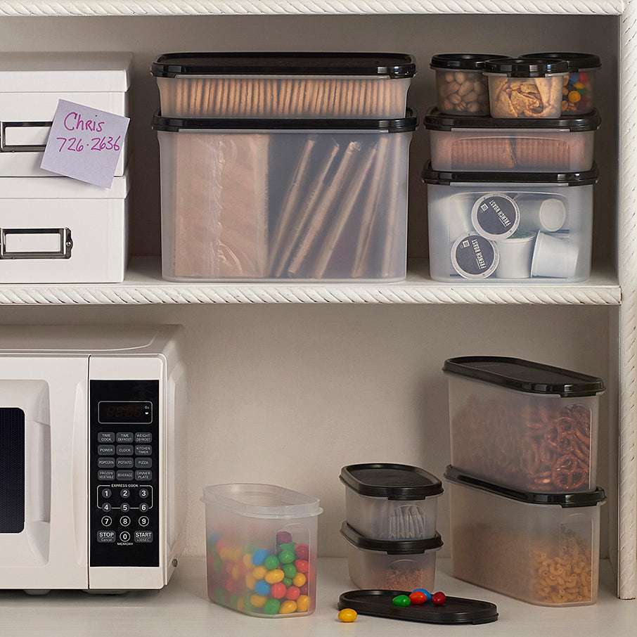 tupperware modular mates oval 2 vorratsdose tiefschwarz