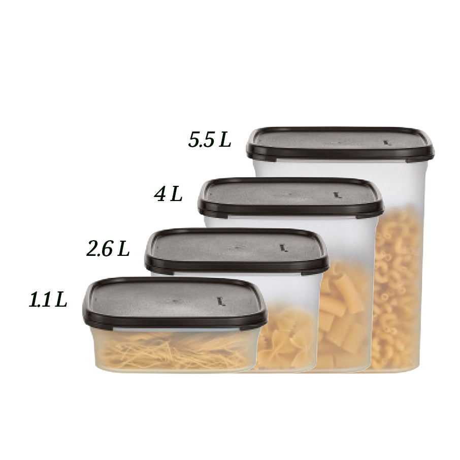 tupperware modular mates square 2 vorratsdose tiefschwarz