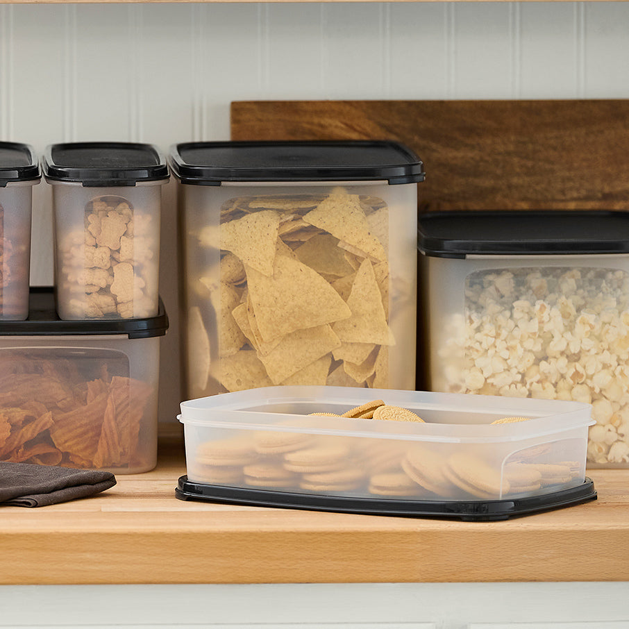 tupperware modular mates rechteckiger vorratsbehälter 1 tiefschwarz