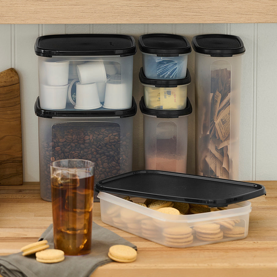 tupperware modular mates rechteckiger vorratsbehälter 1 tiefschwarz
