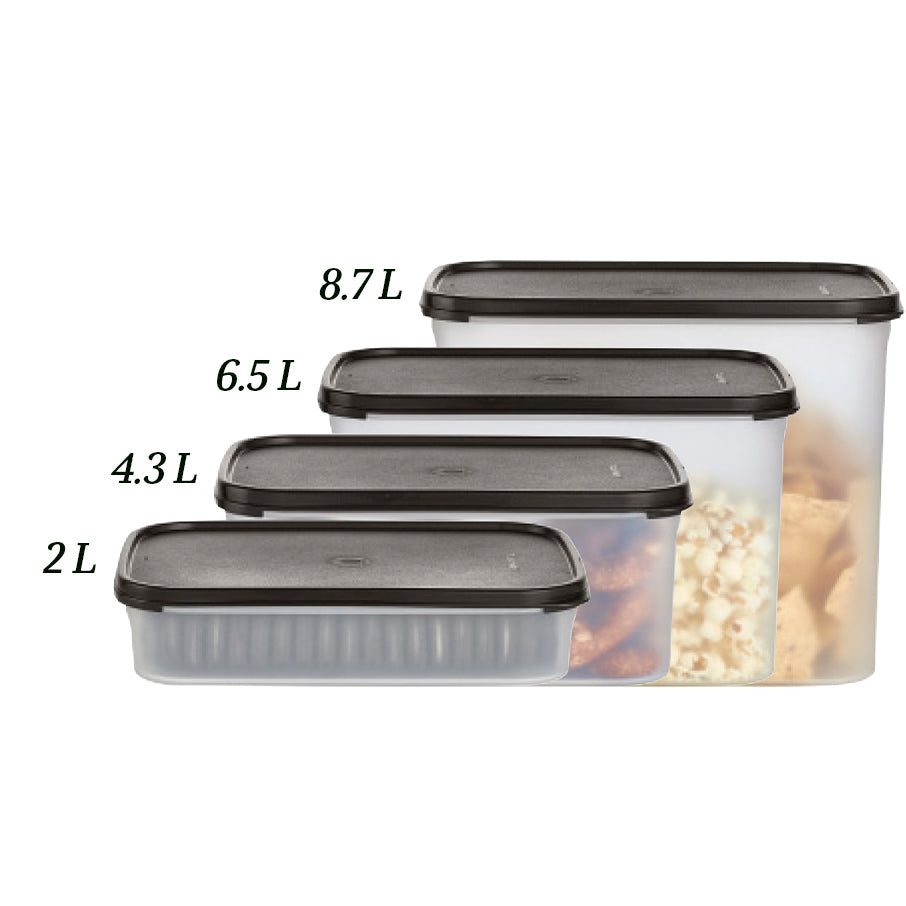 tupperware modular mates rechteckiger vorratsbehälter 1 tiefschwarz