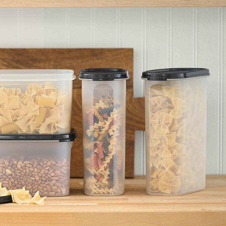tupperware modular mates oval 4 vorratsbehälter 975 tassen tiefschwarz
