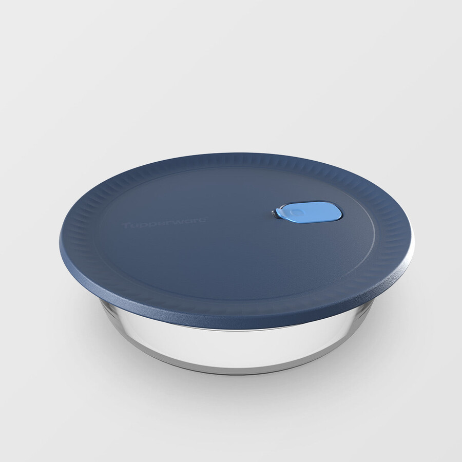 tupperware voila runde glas-backform luftdichte aufbewahrungsschale