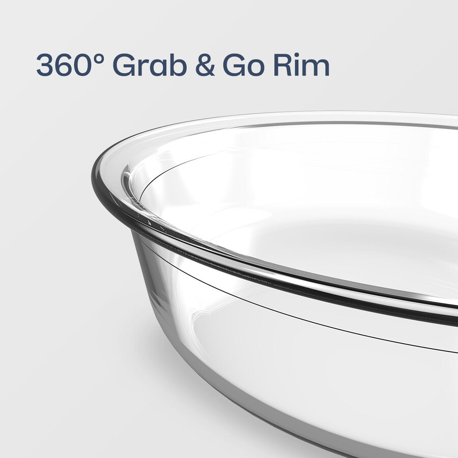 tupperware voila runde glas-backform luftdichte aufbewahrungsschale