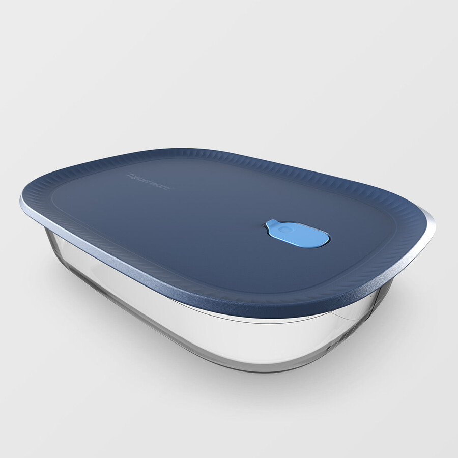 tupperware voila rechteckige xl-backform aus glas luftdichte auflaufform