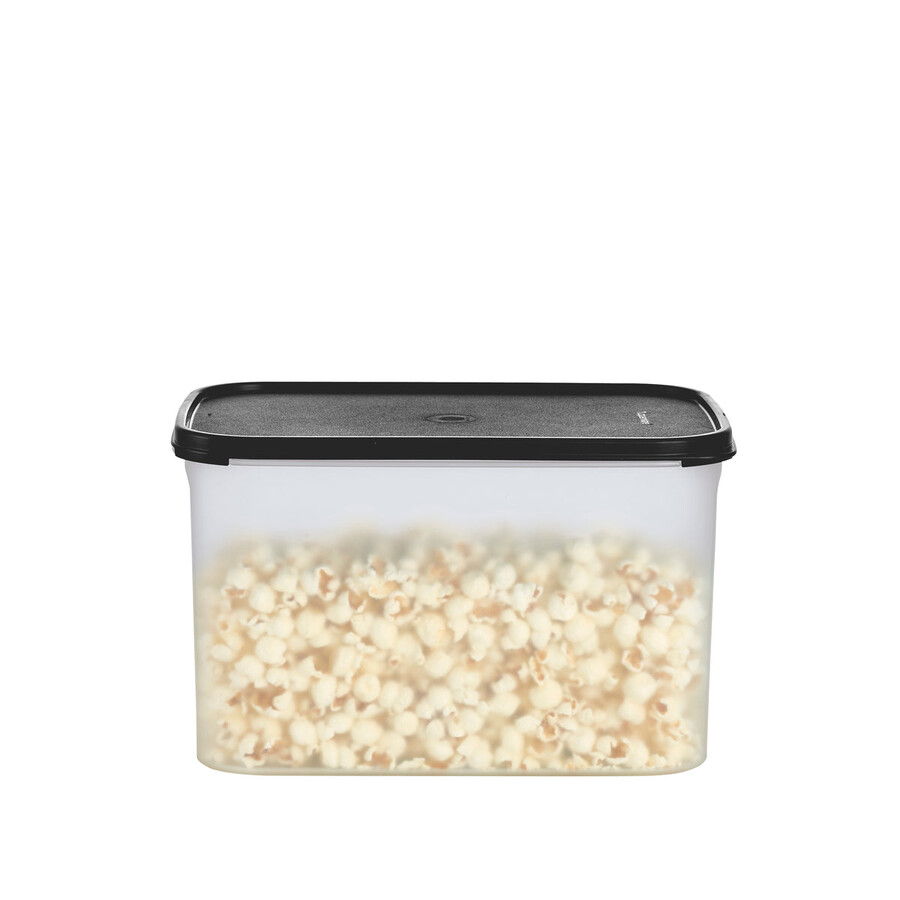 tupperware modular mates rechteckiger 3er-behälter lebensmittelaufbewahrungsbehälter tiefschwarz