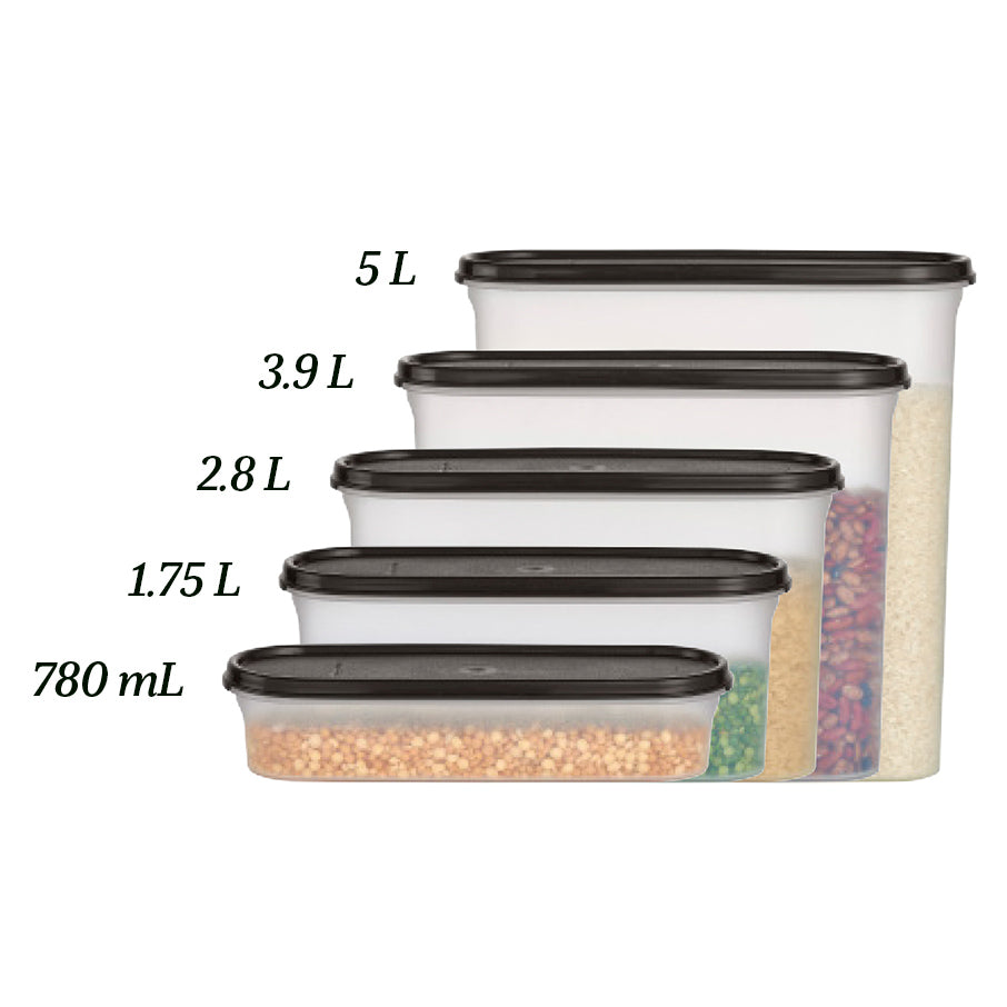 tupperware modular mates super oval 5 vorratsdose tiefschwarz