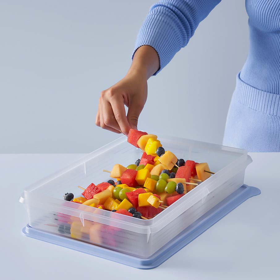 tupperware snack-stor großer luftdichter lebensmittelbehälter eiswürfel