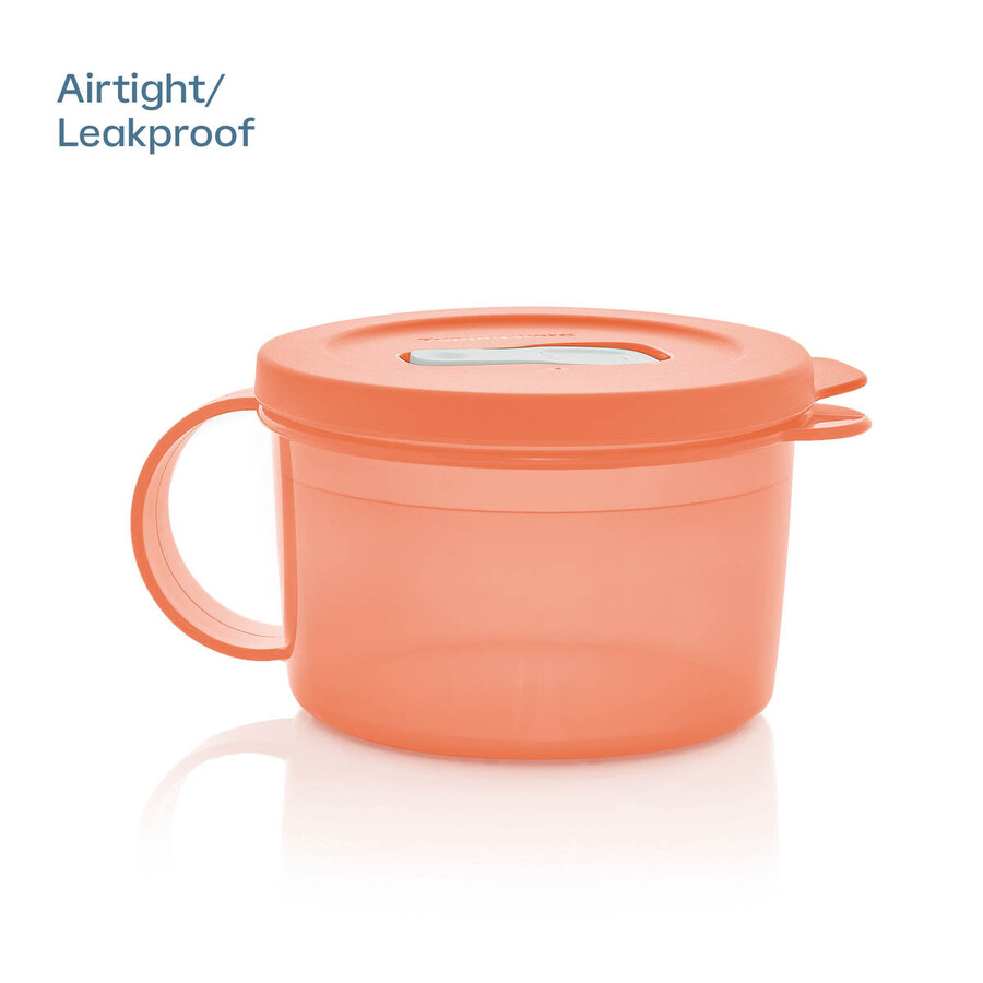tupperware crystalwave plus mikrowellen-suppenbecher 2er-set auslaufsicher cosy rosy