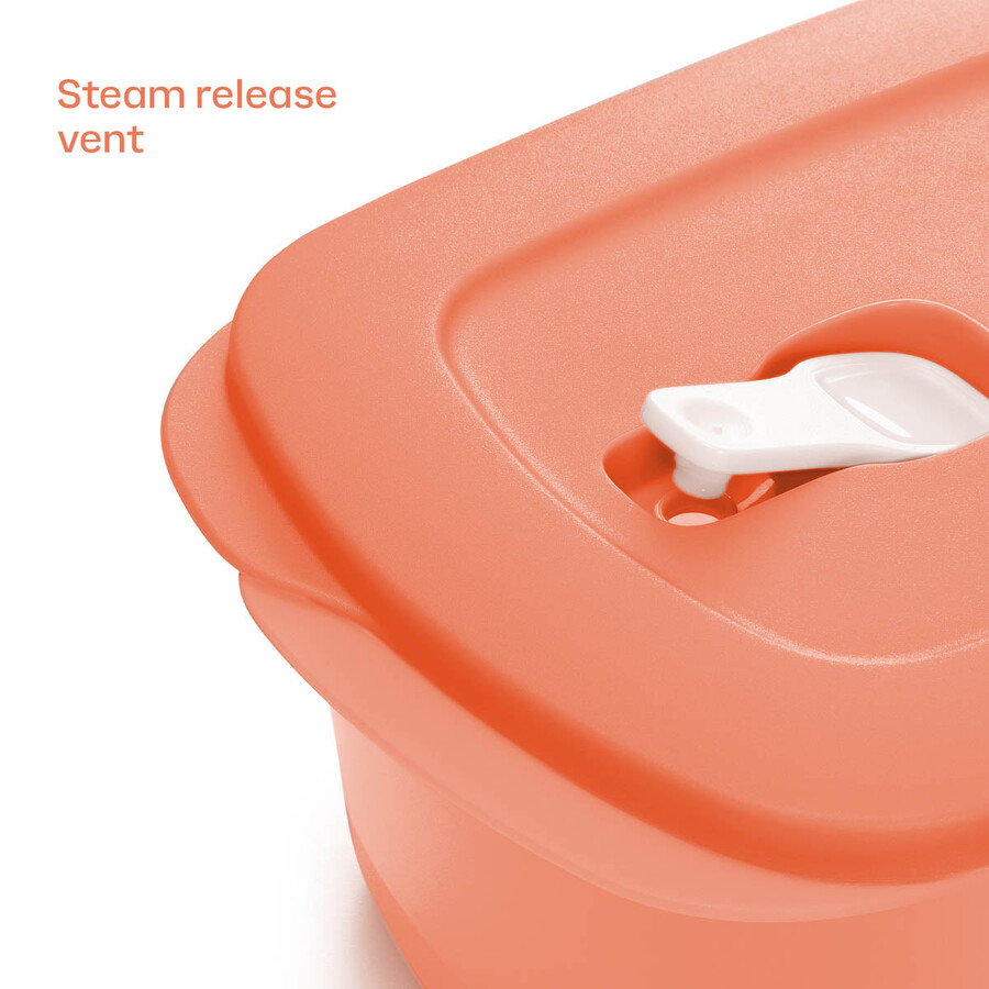 crystalwave plus rechteckig 4 tassen 1 liter orange
