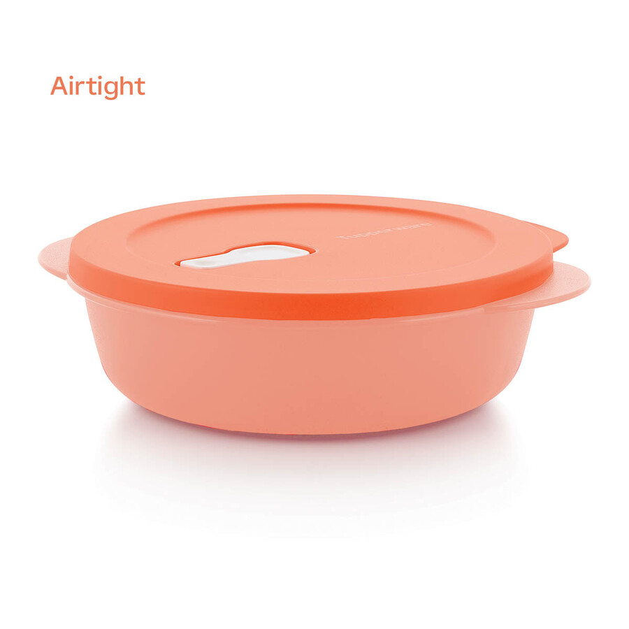 crystalwave plus lunch dish mit kaltgetränkebecher orange blau