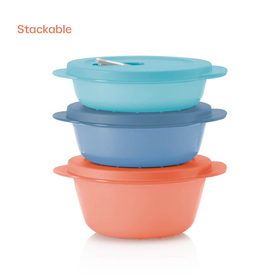 crystalwave plus rundes set blau orange