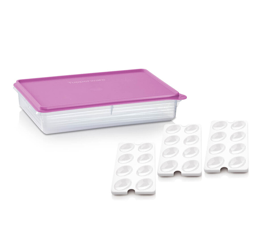 tupperware snack-stor große aufbewahrungsbox mit 3 eierablagen wilde maulbeere