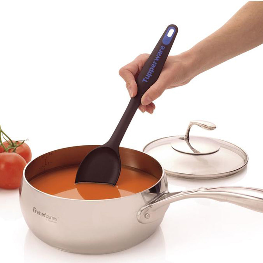 simple spoon schwarz kaschiert mögliche flecken während der griff des simple spoon eine eigene farbe hat um ihn in küchenschubladen leicht erkennbar zu machen.
