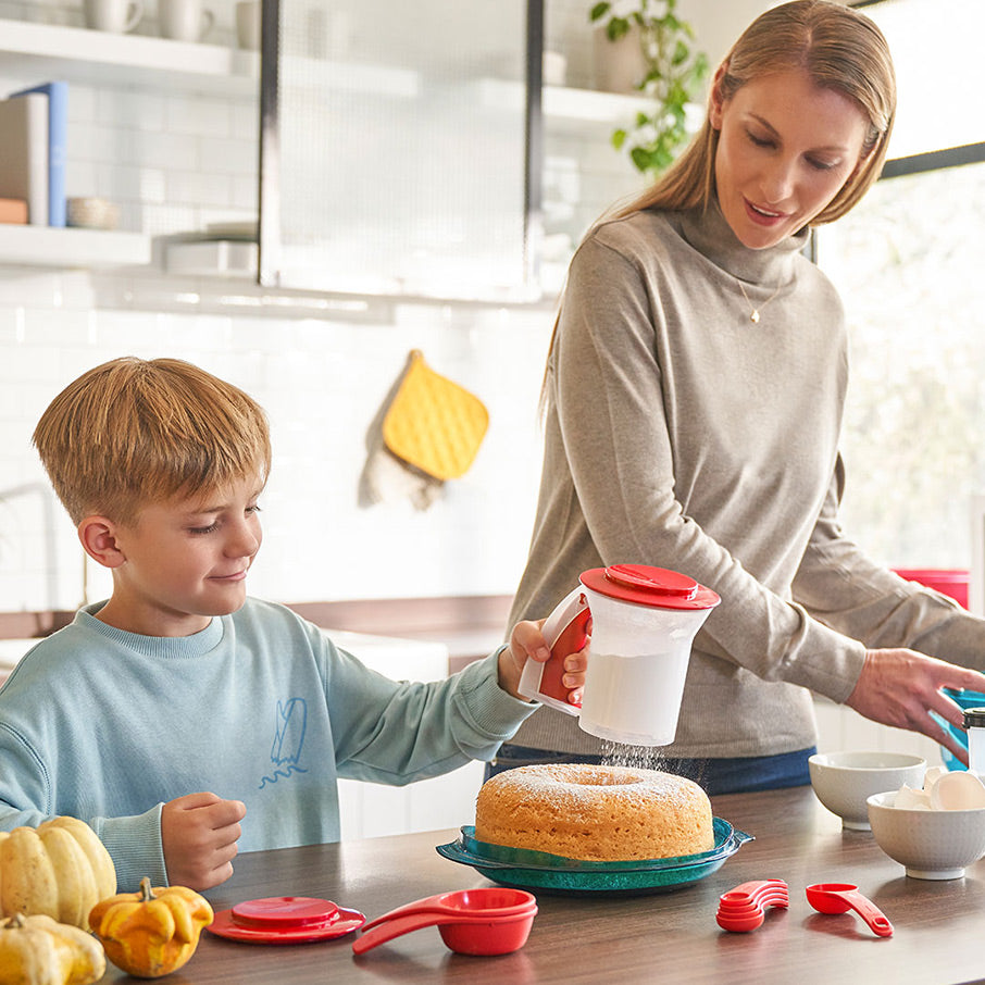tupperware sift n store sieb und aufbewahrungsbehälter 250 ml chili