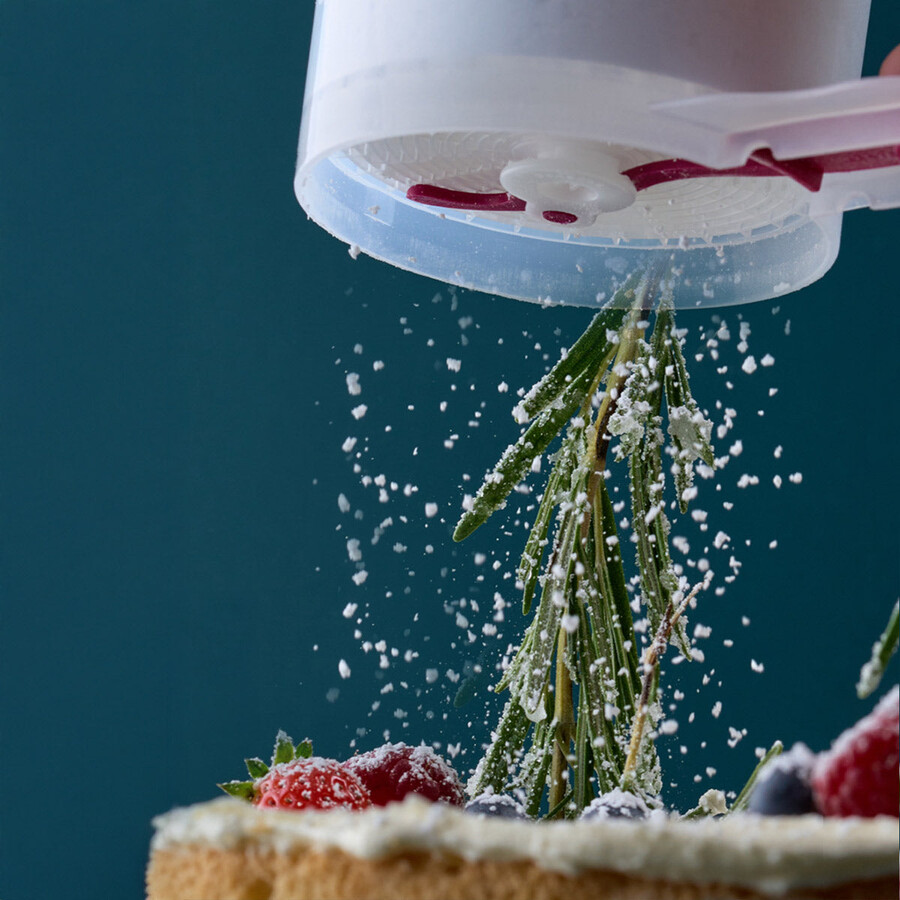 tupperware sift n store sieb und aufbewahrungsbehälter 250 ml chili