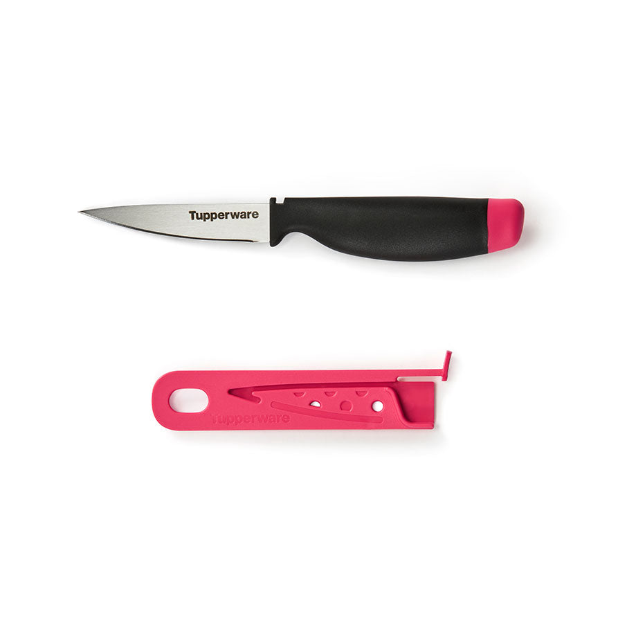 tupperware schälmesser der amazing series rubinrot