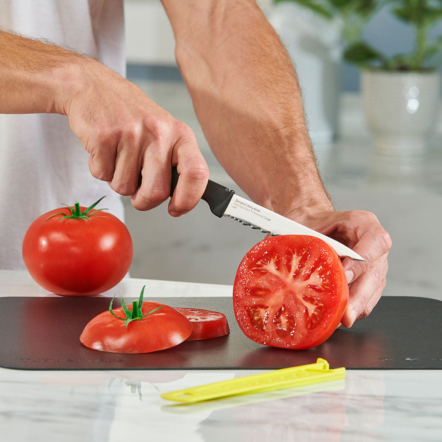 tupperware amazing series universalmesser mit wellenschliff zitrone