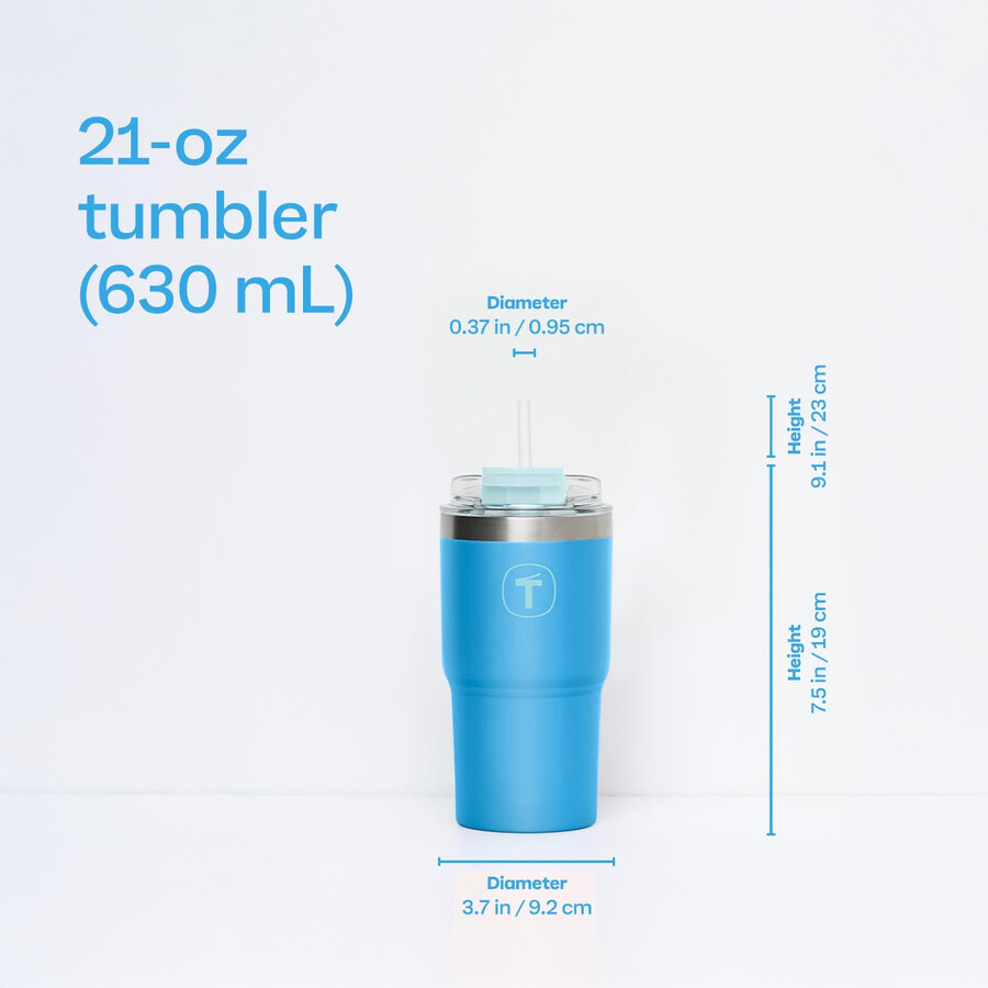 tupperware big t becher 630 ml daybreak-blau