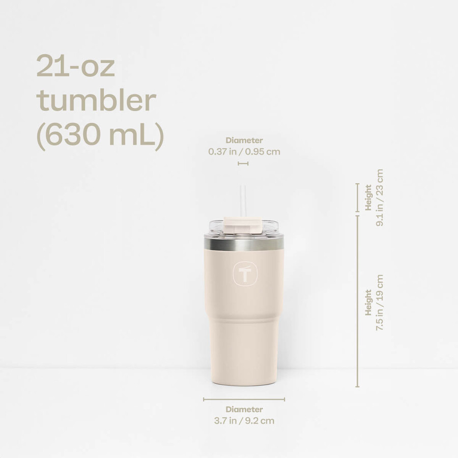 tupperware big t becher 630 ml mandel-toast