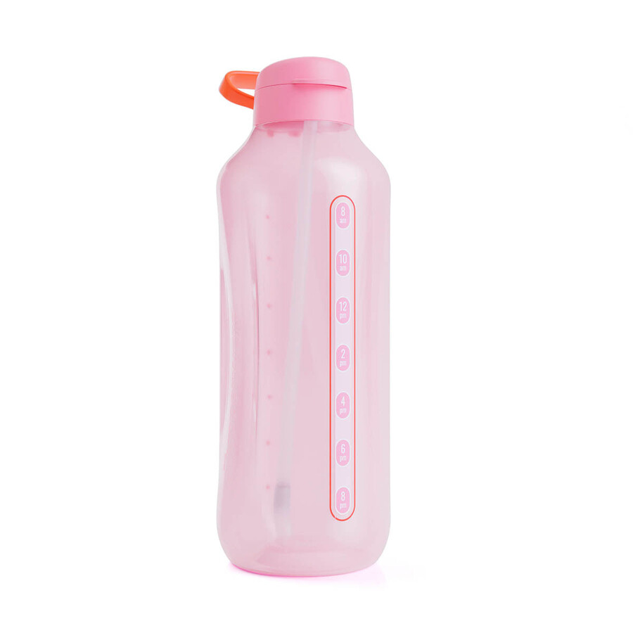 tupperware aquavibe wasserflasche 2 l pink weiches bonbon