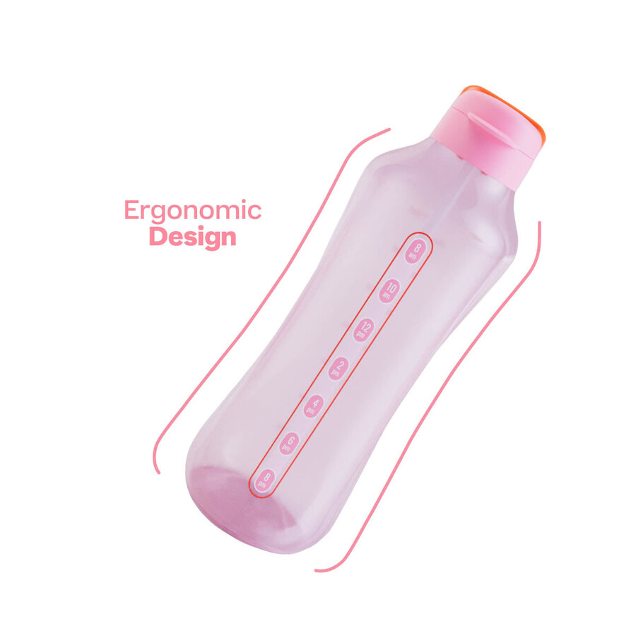 tupperware aquavibe wasserflasche 2 l pink weiches bonbon