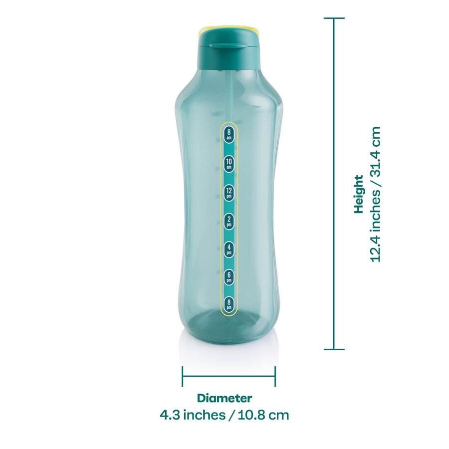 tupperware aquavibe wasserflasche 2 l grün geheimnisvolles grün