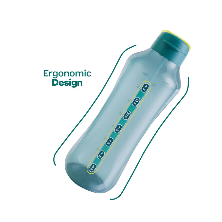 tupperware aquavibe wasserflasche 2 l grün geheimnisvolles grün